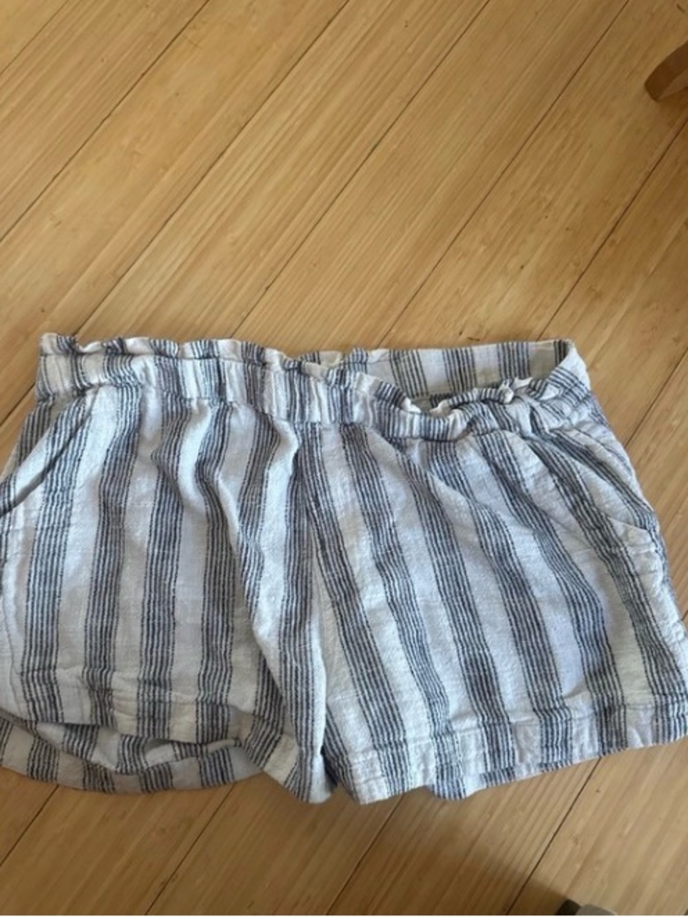 Rip Curl Gray & Navy Striped Women's Summer Shorts